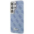 Etui Guess 4G Script MagSafe na Samsung Galaxy S26 Ultra - niebieskie