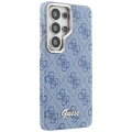 Etui Guess 4G Script MagSafe na Samsung Galaxy S26 Ultra - niebieskie