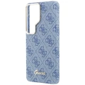 Etui Guess 4G Script MagSafe na Samsung Galaxy S26 Ultra - niebieskie