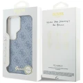 Etui Guess 4G Script MagSafe na Samsung Galaxy S26 Ultra - niebieskie