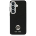 Etui Guess Rhinestone Round Logo MagSafe na Samsung Galaxy S26 - czarne