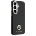 Etui Guess Rhinestone Round Logo MagSafe na Samsung Galaxy S26 - czarne