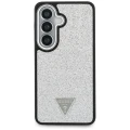 Etui Guess Fixed Glitter Triangle MagSafe na Samsung Galaxy S26+ - srebrne