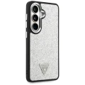 Etui Guess Fixed Glitter Triangle MagSafe na Samsung Galaxy S26+ - srebrne