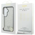 Etui Guess Fixed Glitter Triangle MagSafe na Samsung Galaxy S26+ - srebrne