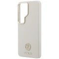 Etui Guess Rhinestone Round Logo MagSafe na Samsung Galaxy S26 Ultra - beżowe