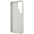 Etui Guess Rhinestone Round Logo MagSafe na Samsung Galaxy S26 Ultra - beżowe