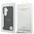 Etui Guess Saffiano Peony Embossed Ring MagSafe na Samsung Galaxy S26 - czarne