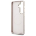 Etui Guess Saffiano Peony Embossed Ring MagSafe na Samsung Galaxy S26+ - różowe