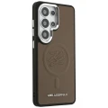 Etui Karl Lagerfeld Embossed Ring Initials MagSafe na Samsung Galaxy S26 Ultra - brązowe