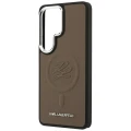 Etui Karl Lagerfeld Embossed Ring Initials MagSafe na Samsung Galaxy S26 Ultra - brązowe