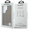 Etui Karl Lagerfeld Embossed Ring Initials MagSafe na Samsung Galaxy S26 Ultra - brązowe
