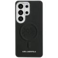 Etui Karl Lagerfeld Embossed Ring Initials MagSafe na Samsung Galaxy S26 Ultra - czarne