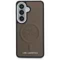 Etui Karl Lagerfeld Embossed Ring Initials MagSafe na Samsung Galaxy S26+ - brązowe
