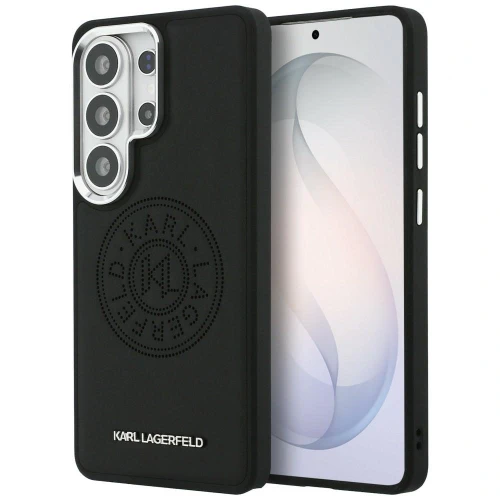 Etui Karl Lagerfeld Perforated KL MagSafe na Samsung Galaxy S26 Ultra - czarne
