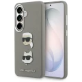 Etui Karl Lagerfeld Saffiano Double Heads Metal na Samsung Galaxy S26 - srebrne