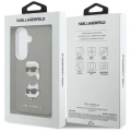 Etui Karl Lagerfeld Saffiano Double Heads Metal na Samsung Galaxy S26 - srebrne