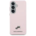 Etui Karl Lagerfeld Saffiano KC Metal Logo MagSafe na Samsung Galaxy S26+ - różowe