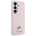 Etui Karl Lagerfeld Saffiano KC Metal Logo MagSafe na Samsung Galaxy S26+ - różowe