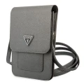 Torebka Guess Saffiano Triangle - szara