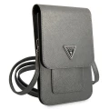 Torebka Guess Saffiano Triangle - szara