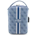 Torba organizer Guess 4G Printed Stripes - niebieska
