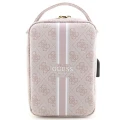 Torba organizer Guess 4G Printed Stripes - różowa
