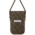 Torebka Guess 4G Metal Script Logo - brązowa