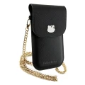 Torebka Hello Kitty Leather Metal Logo Chain - czarna
