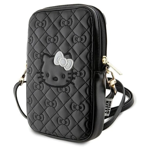 Torebka Hello Kitty Quilted Bows Strap - czarna