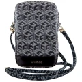 Torebka Guess Zip GCube Bottom Stripe na telefon - czarna
