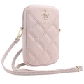 Torebka Guess Zip Quilted 4G - różowa