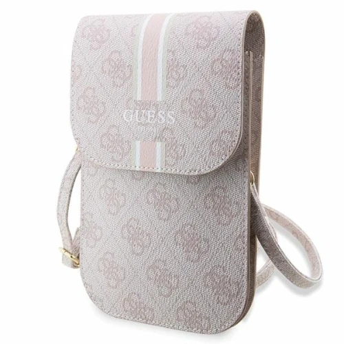 Torebka Guess 4G Stripe - różowa