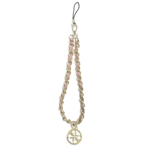 Zawieszka Guess Chain Metal 4G Charm - różowa