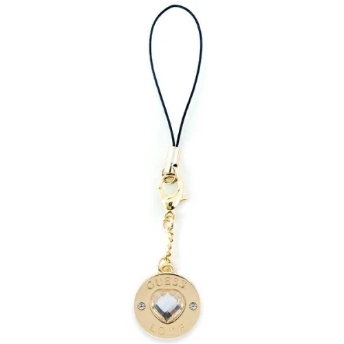 Zawieszka Guess Heart Diamond Charm with Rhinestones - złota