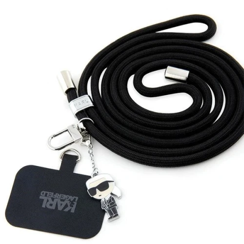 Pasek do telefonu Karl Lagerfeld CBDY Cord - czarny