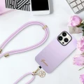 Pasek do telefonu Guess CBDY Cord - liliowy