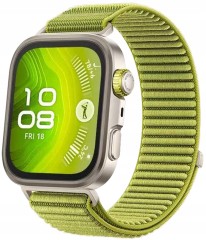 Pasek RabbitMob do Huawei Watch Fit 3/4/4 Pro, Oddychający, PREMIUM NYLON - Zielony