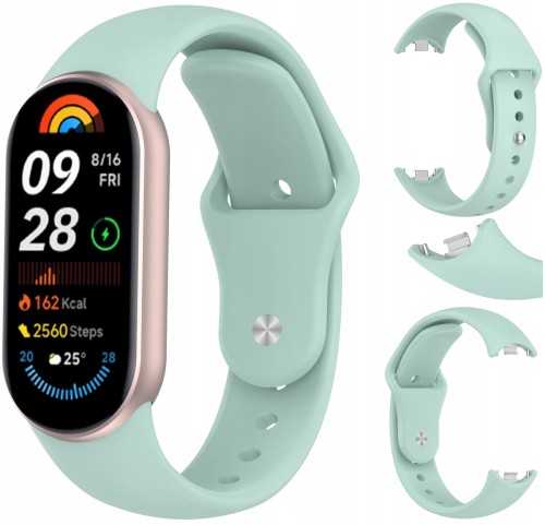 Pasek opaska RabbitMob do Xiaomi Mi Band 8/9/10, Wytrzymały | Turkusowy
