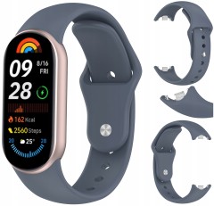 Pasek opaska RabbitMob do Xiaomi Mi Band 8/9/10, Wytrzymały | Ciemnoszary