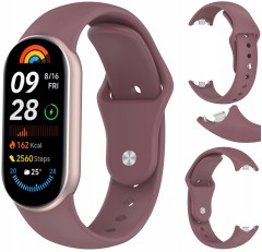 Pasek opaska RabbitMob do Xiaomi Mi Band 8/9/10, Wytrzymały | Dymny fiolet
