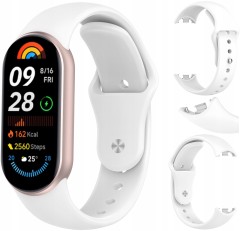 Pasek opaska RabbitMob do Xiaomi Mi Band 8/9/10, Wytrzymały | Biały