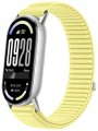 Pasek opaska RabbitMob do Xiaomi Mi Band 8/9/10, Oddychający, PREMIUM NYLON - Cytrynowy