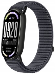 Pasek opaska RabbitMob do Xiaomi Mi Band 8/9/10, Oddychający, PREMIUM NYLON - Ciemnoszary