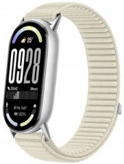 Pasek opaska RabbitMob do Xiaomi Mi Band 8/9/10, Oddychający, PREMIUM NYLON - Kremowy