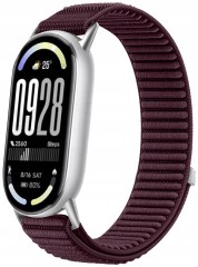 Pasek opaska RabbitMob do Xiaomi Mi Band 8/9/10, Oddychający, PREMIUM NYLON - Bordowy