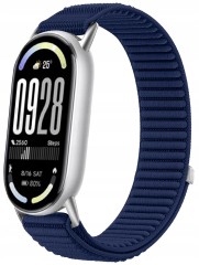 Pasek opaska RabbitMob do Xiaomi Mi Band 8/9/10, Oddychający, PREMIUM NYLON - Granatowy