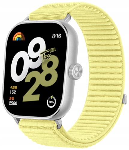 Pasek RabbitMob do Xiaomi Redmi Watch 4/5/6, Mi Band 8 Pro/9Pro, PREMIUM - Cytrynowy