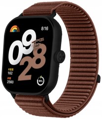Pasek RabbitMob do Xiaomi Redmi Watch 4/5/6, Mi Band 8 Pro/9Pro, PREMIUM - Czekoladowy brąz