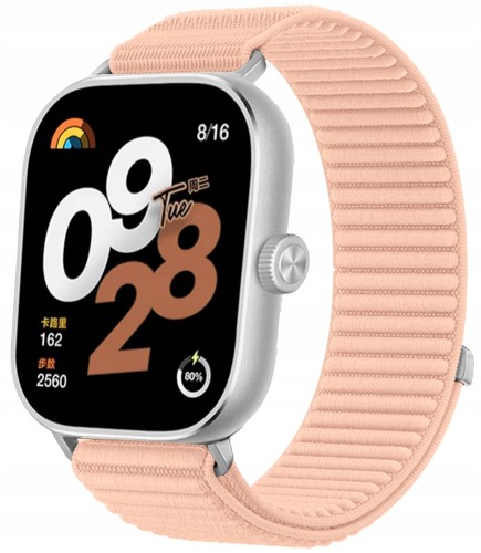 Pasek RabbitMob do Xiaomi Redmi Watch 4/5/6, Mi Band 8 Pro/9Pro, PREMIUM - Brzoskwiniowy